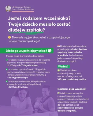 Dodatkowy urlop dla rodziców wcześniaków. Można zyskać nawet 15 tygodni